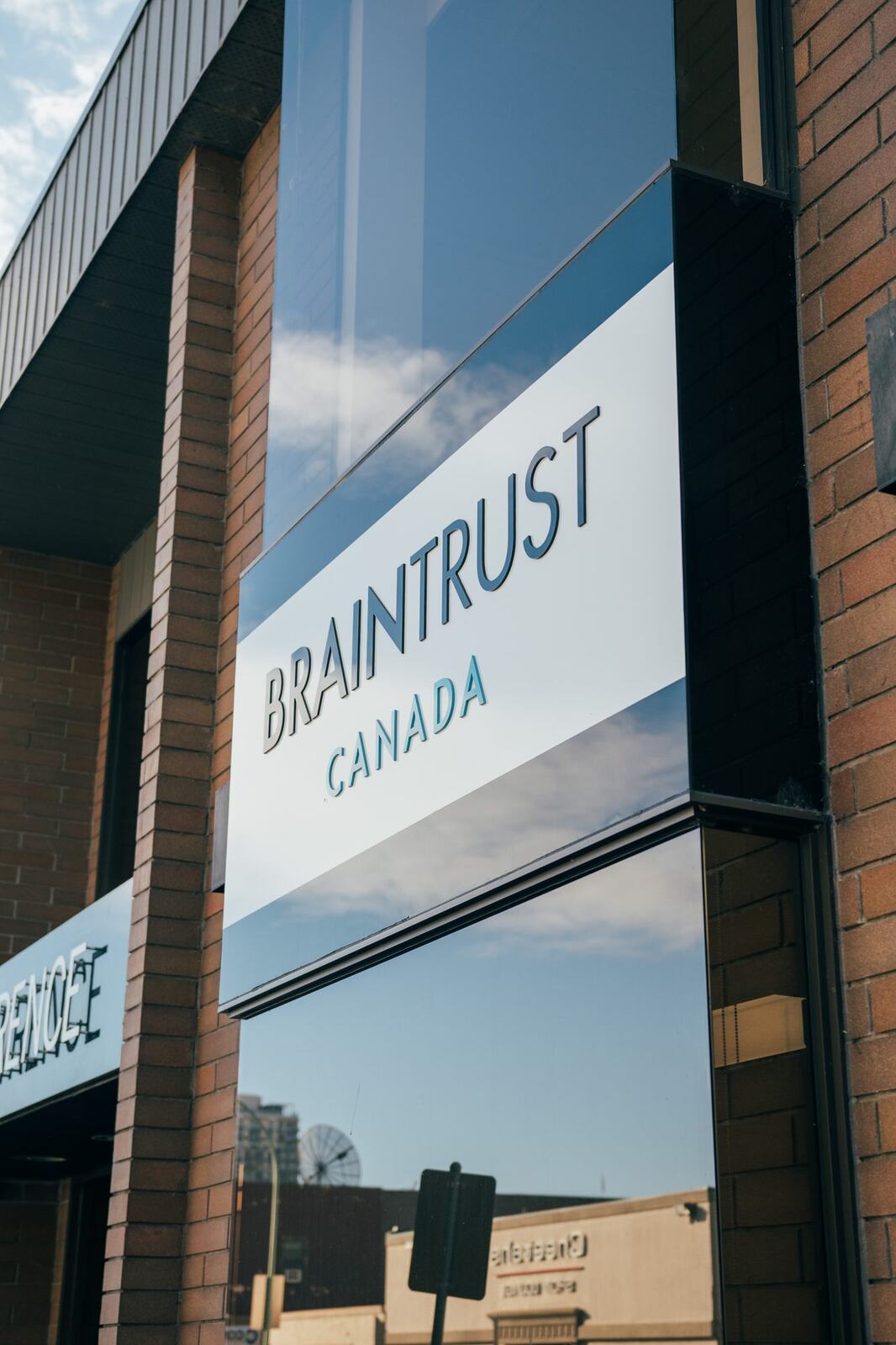 BrainTrust Canada Office corporate story frame 25: Office, team and location photography for BrainTrust Canada in Kelowna, with building images, group photos, staff portraits and interior details for local communications..
