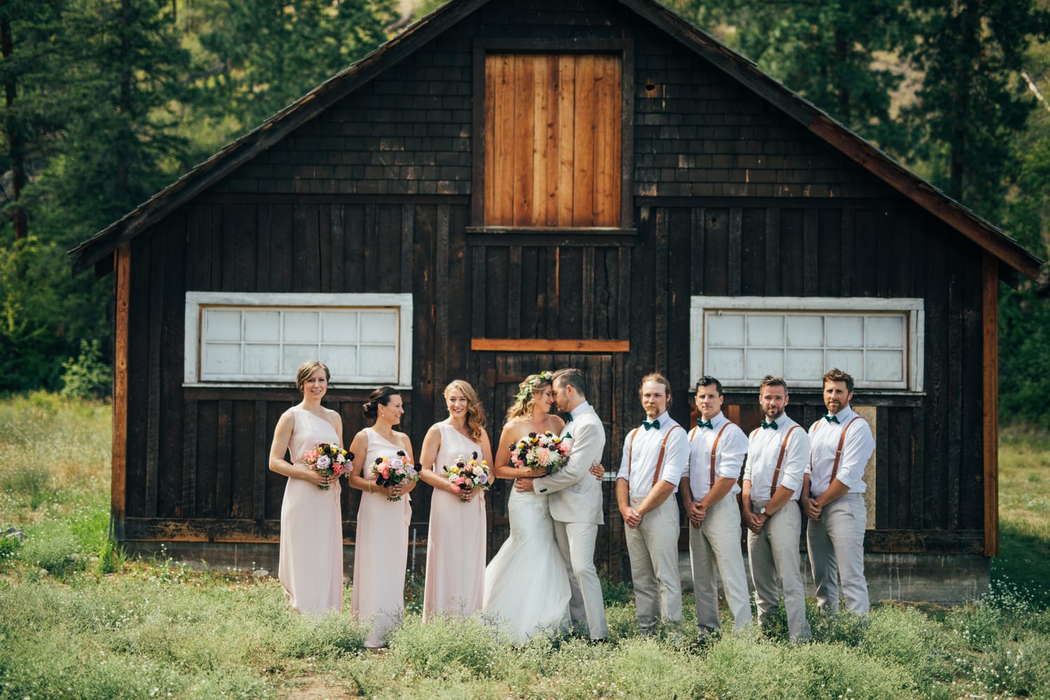 Brooke and Dave weddings story frame 10: A Fintry wedding at LaCasa Lakeside Resort, with a heart-opening ceremony, Okanagan Lake context and a danced-out ceremony exit..