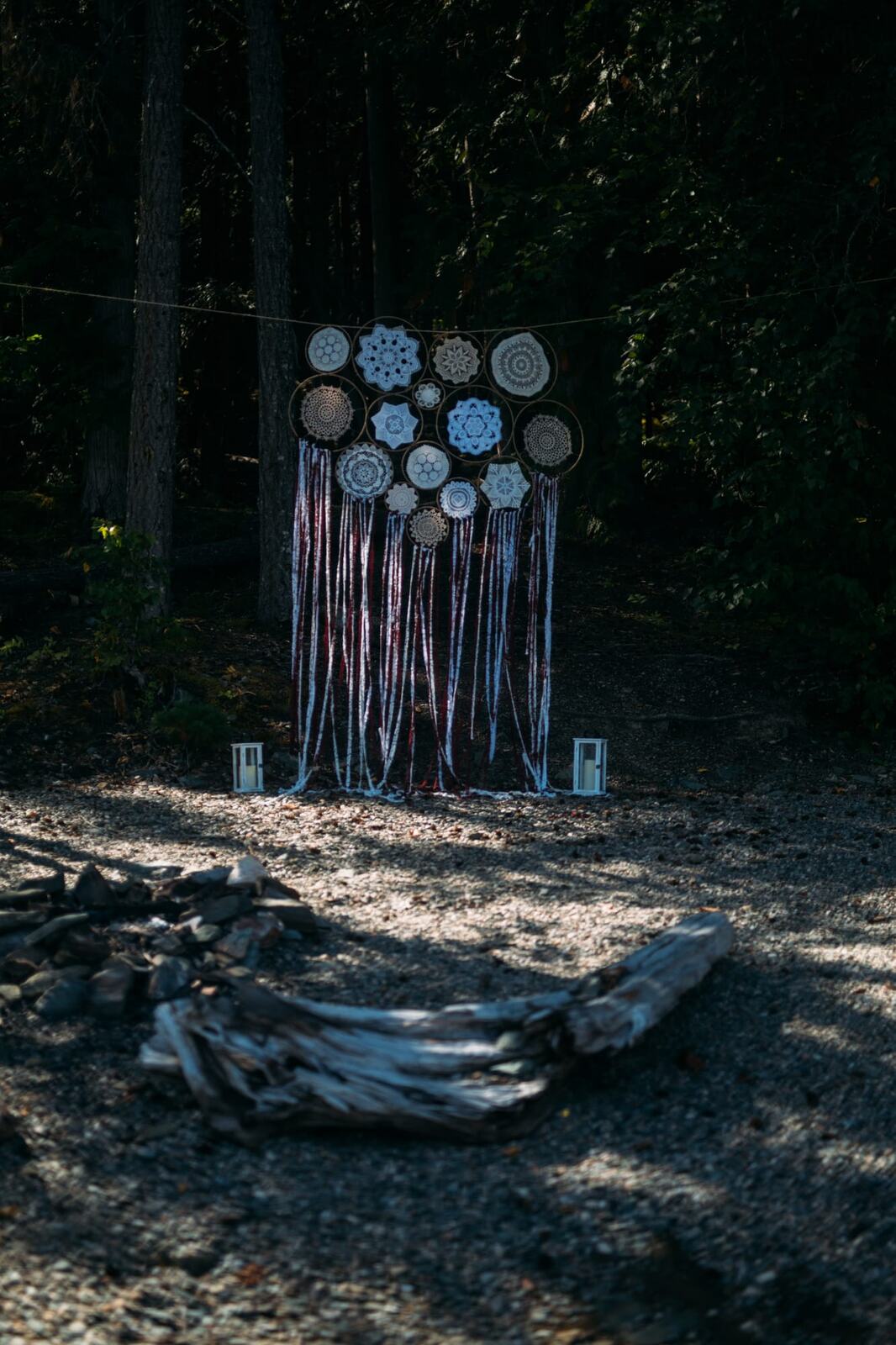 Carmel and Chris weddings story frame 3: A Sicamous and Shuswap Lake houseboat wedding that moved from water to beach, with friend-community overlap and a relaxed lakeside feeling..