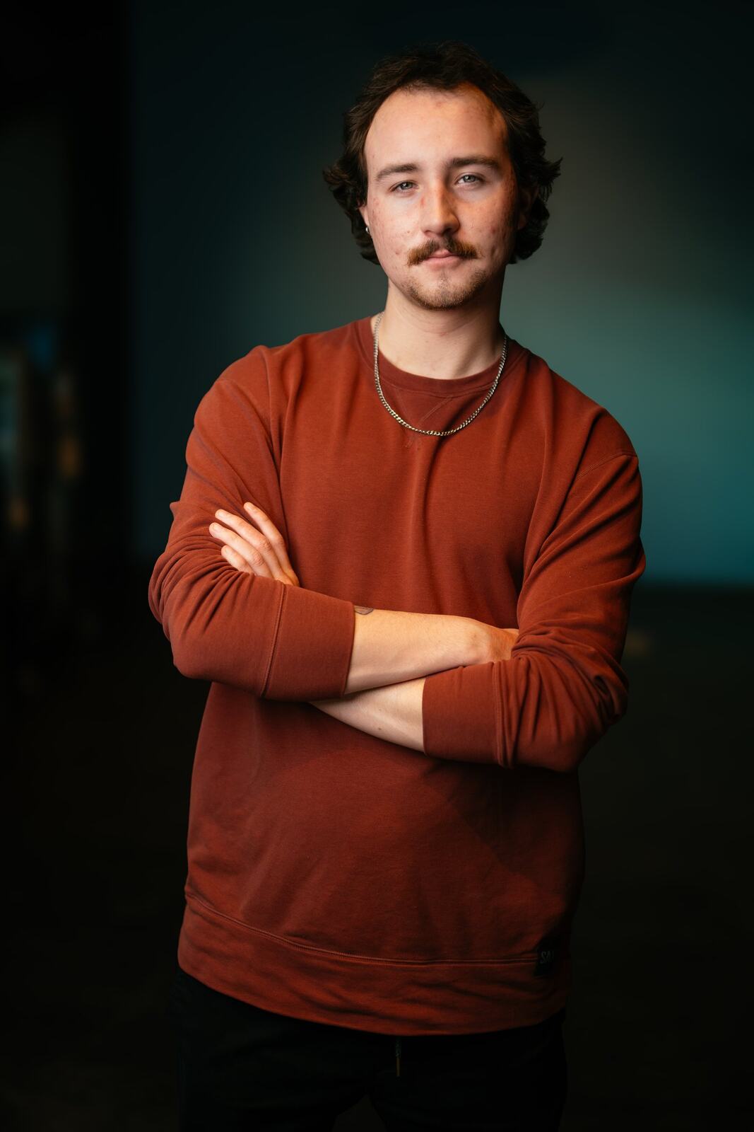 CATO actor portrait with a direct expression
