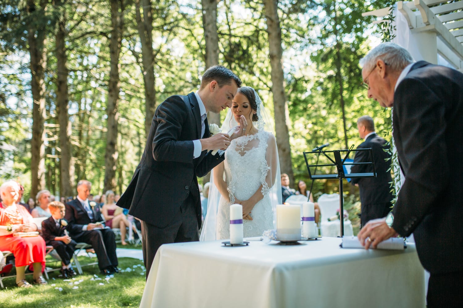 Ciara and Mikie weddings story frame 14: An Ontario wedding near Peterborough, with a full story from ceremony details through reception and after-party..