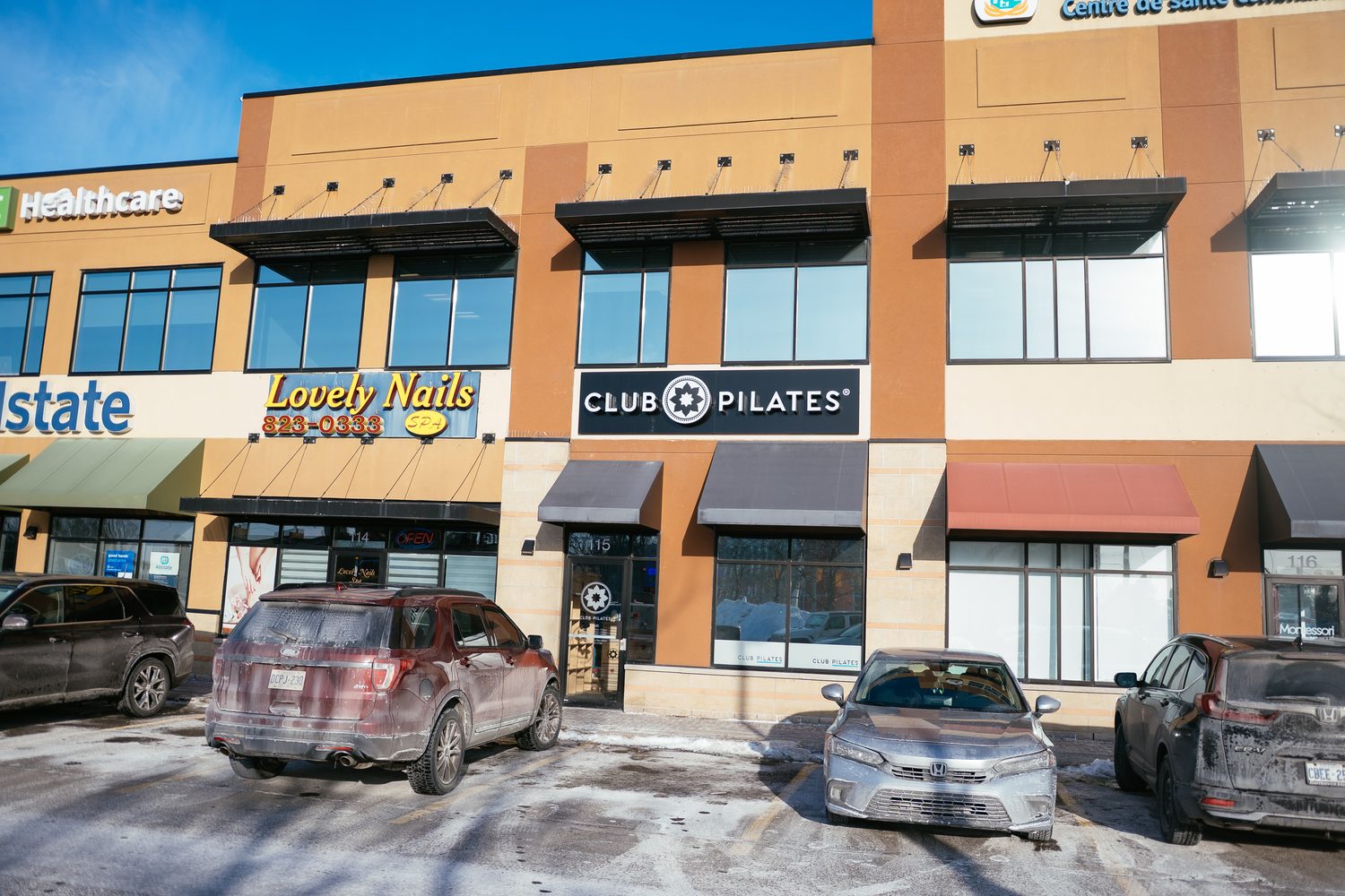Club Pilates Barrhaven corporate story frame 3: Brand photography for Club Pilates Barrhaven in the Ottawa area, with studio interiors, staff portraits, private training rooms, equipment details and class movement for local marketing..