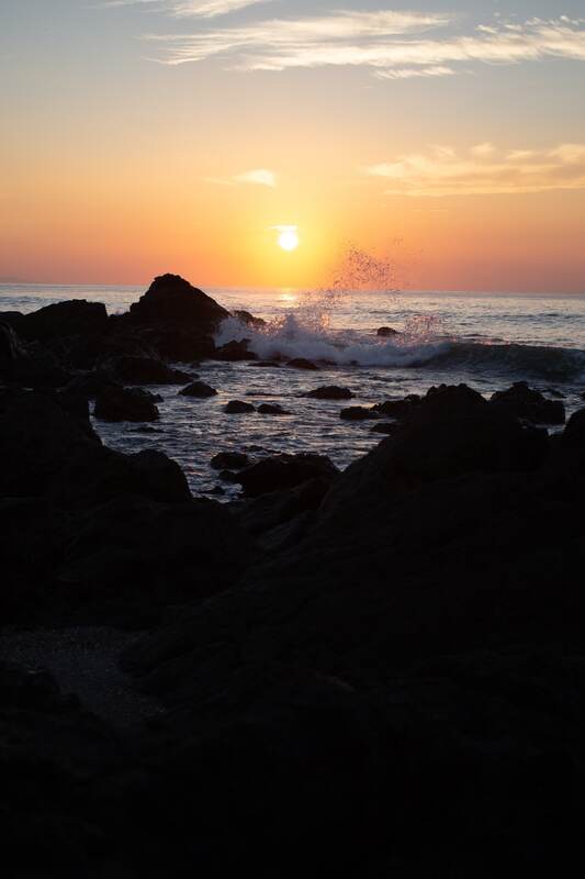 Sunrise over Costa Rica rocks print option