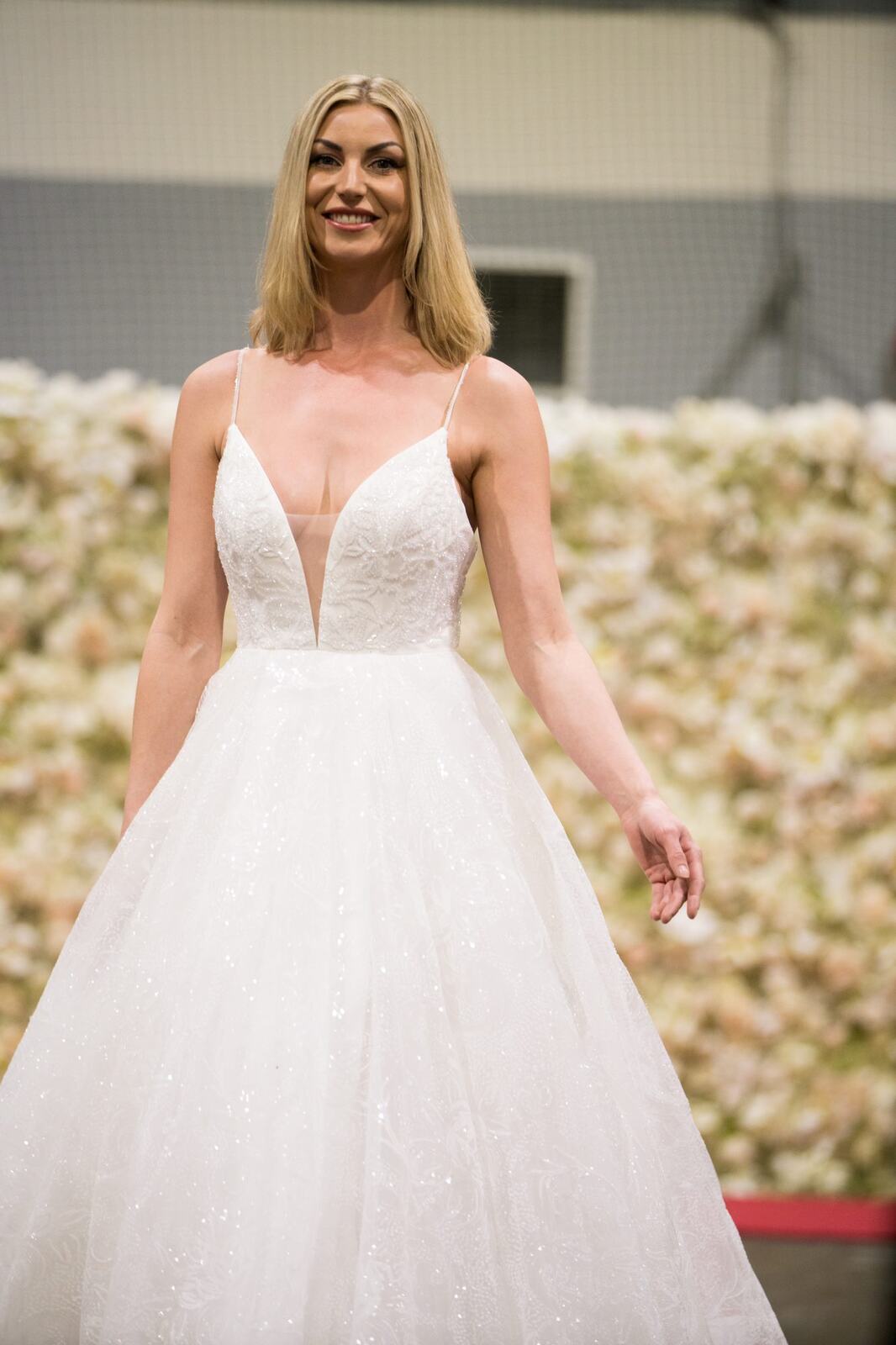 Diva Den at Kelowna Bridal Extravaganza corporate story frame 12: Runway and bridal beauty photography for Diva Den Day Spa at Kelowna Bridal Extravaganza, with women-focused looks from Sunny, Montana, Elena, Beth and Sky for Okanagan wedding and beauty brands..
