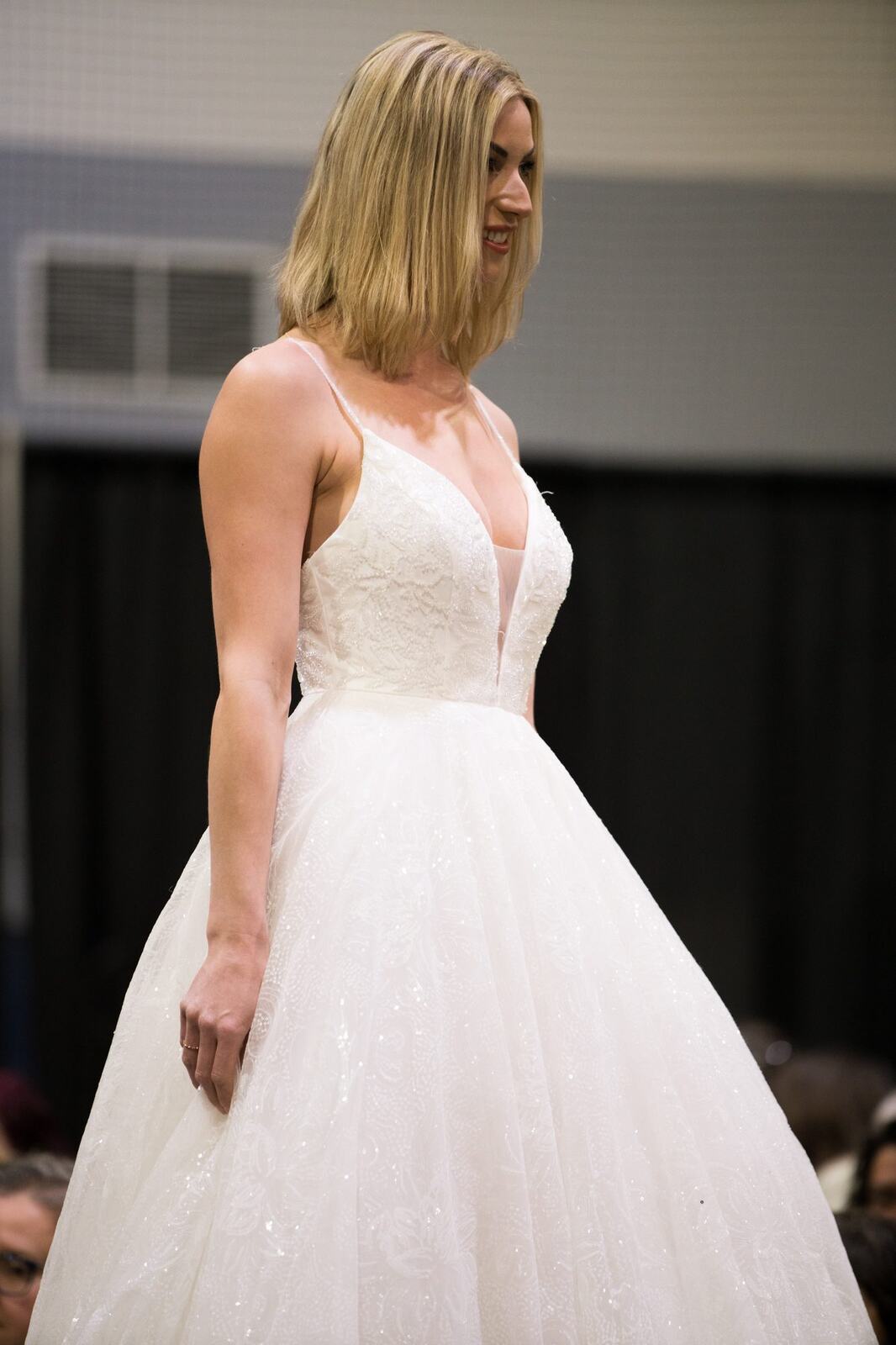 Diva Den at Kelowna Bridal Extravaganza corporate story frame 13: Runway and bridal beauty photography for Diva Den Day Spa at Kelowna Bridal Extravaganza, with women-focused looks from Sunny, Montana, Elena, Beth and Sky for Okanagan wedding and beauty brands..