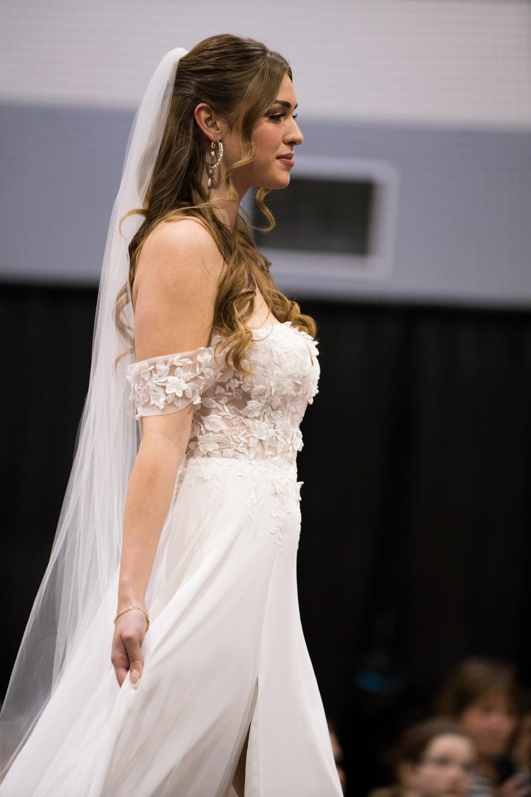 Diva Den at Kelowna Bridal Extravaganza corporate story frame 16: Runway and bridal beauty photography for Diva Den Day Spa at Kelowna Bridal Extravaganza, with women-focused looks from Sunny, Montana, Elena, Beth and Sky for Okanagan wedding and beauty brands..