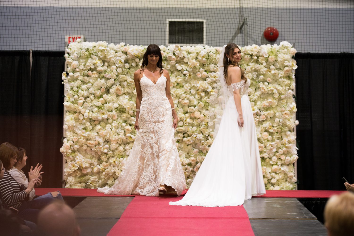 Diva Den at Kelowna Bridal Extravaganza corporate story frame 17: Runway and bridal beauty photography for Diva Den Day Spa at Kelowna Bridal Extravaganza, with women-focused looks from Sunny, Montana, Elena, Beth and Sky for Okanagan wedding and beauty brands..