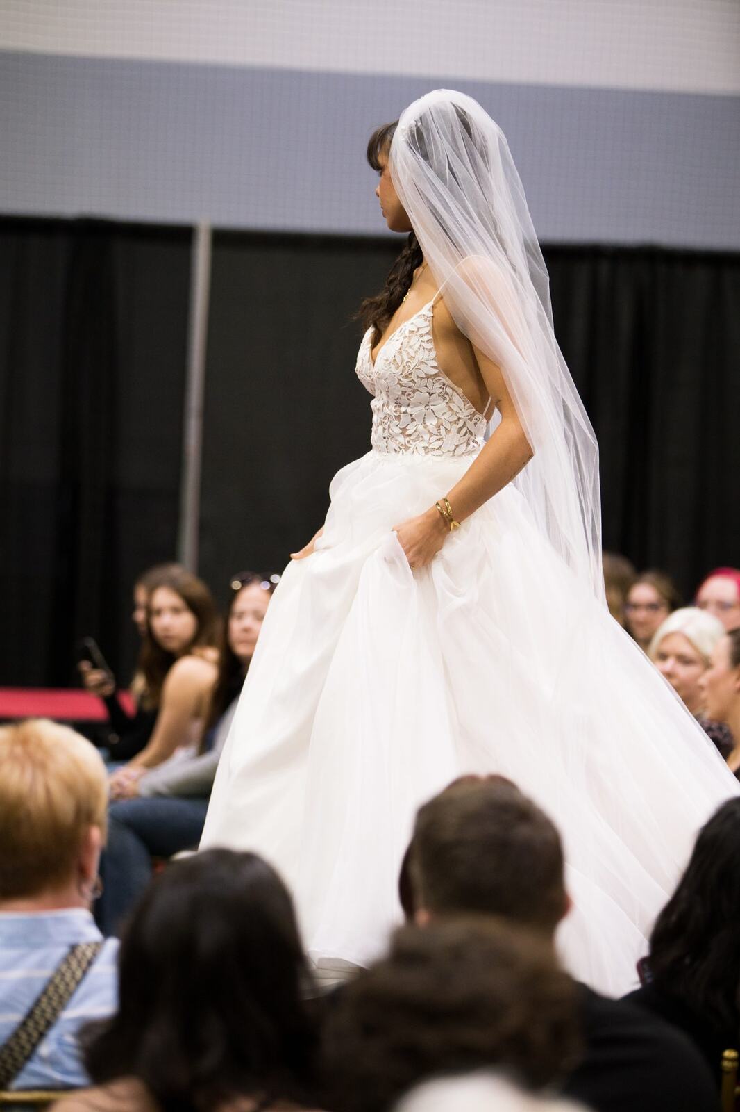Diva Den at Kelowna Bridal Extravaganza corporate story frame 22: Runway and bridal beauty photography for Diva Den Day Spa at Kelowna Bridal Extravaganza, with women-focused looks from Sunny, Montana, Elena, Beth and Sky for Okanagan wedding and beauty brands..