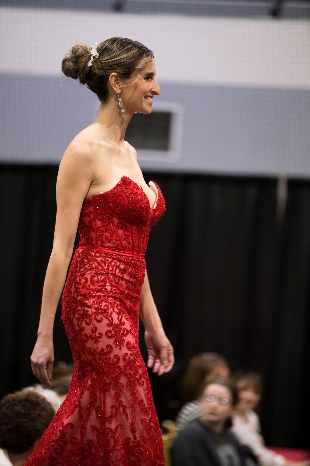 Diva Den at Kelowna Bridal Extravaganza corporate story frame 30: Runway and bridal beauty photography for Diva Den Day Spa at Kelowna Bridal Extravaganza, with women-focused looks from Sunny, Montana, Elena, Beth and Sky for Okanagan wedding and beauty brands..