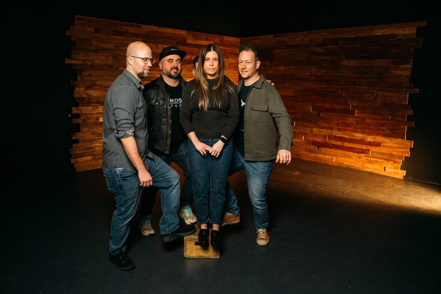 Gneiss Band Portraits corporate story frame 24: Band portraits and music-adjacent campaign imagery with several setups and a darker editorial mood..