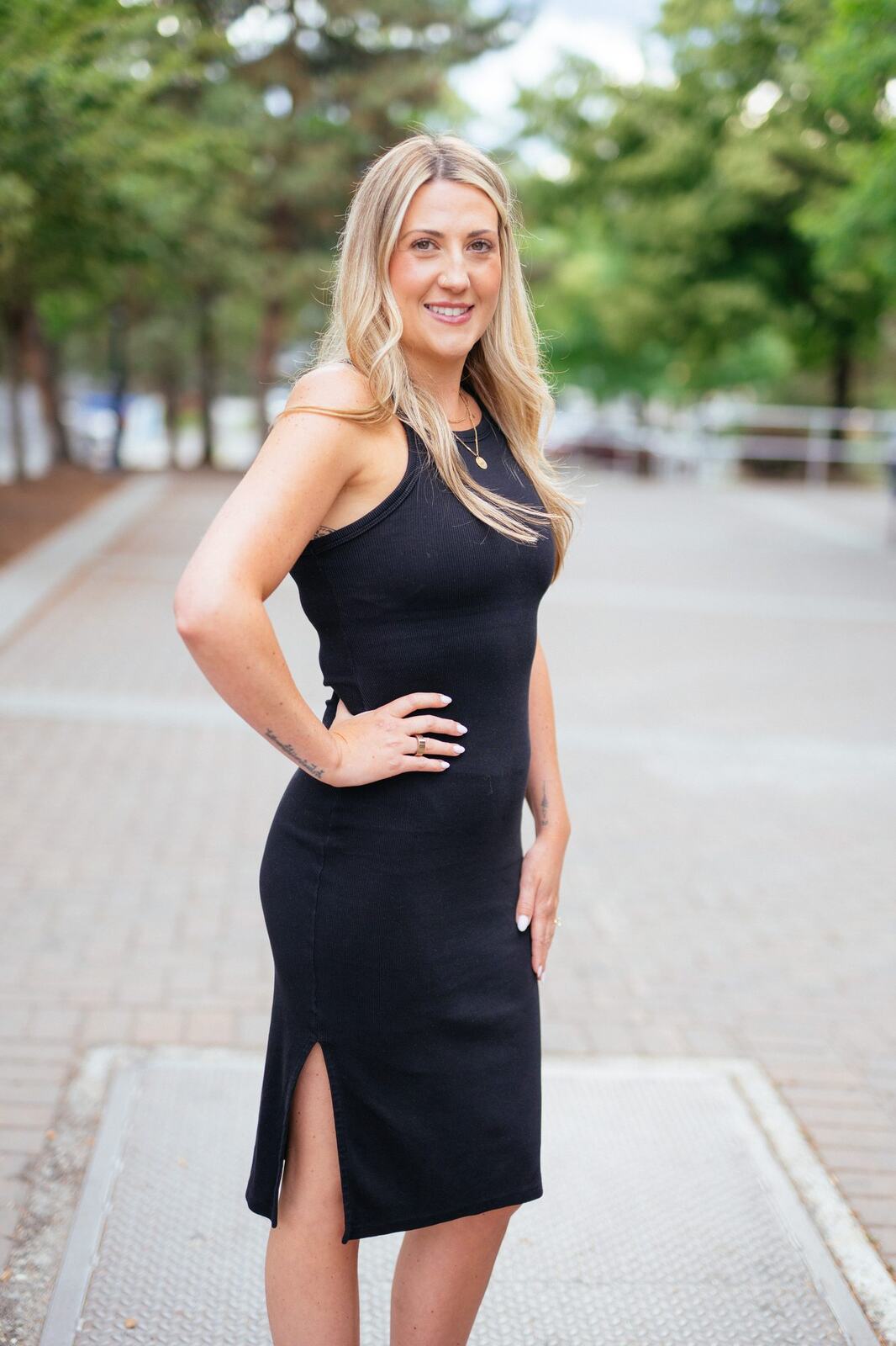 Guisachan Esthetics Salon corporate story frame 9: Brand portraits for Guisachan Esthetics Salon in Kelowna, with team photos, individual staff portraits, salon beauty styling and polished profile images for a local esthetics business..