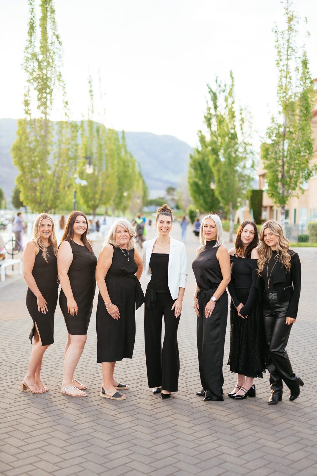 Guisachan Esthetics Salon corporate story frame 39: Brand portraits for Guisachan Esthetics Salon in Kelowna, with team photos, individual staff portraits, salon beauty styling and polished profile images for a local esthetics business..