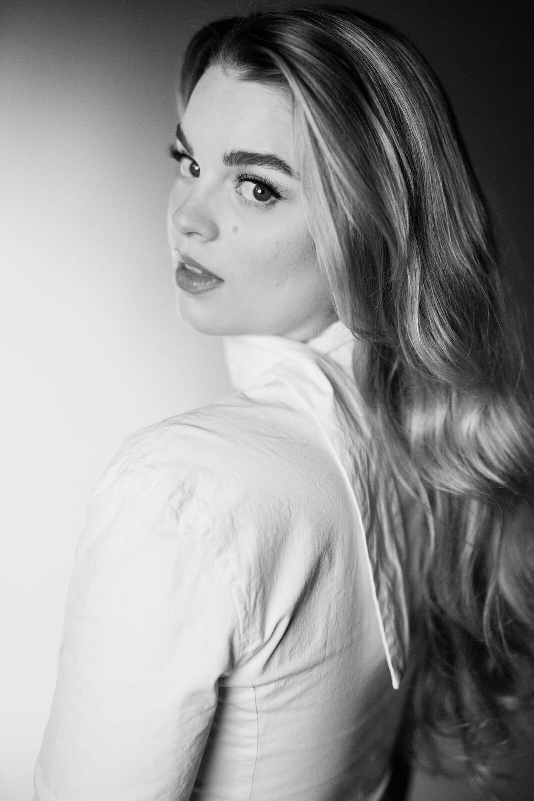 Hannah K in Black and White