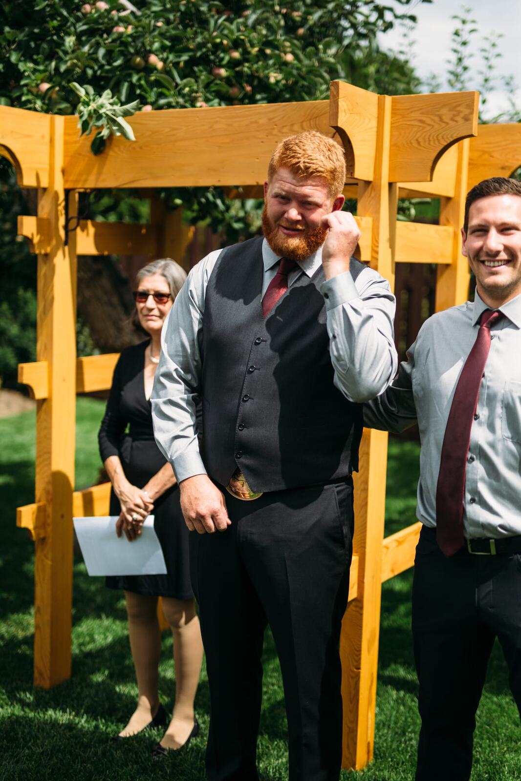 Hannah and Max weddings story frame 6: A private backyard wedding in Kamloops, with family closeness, friend energy, weather and detail moments that keep the day alive..