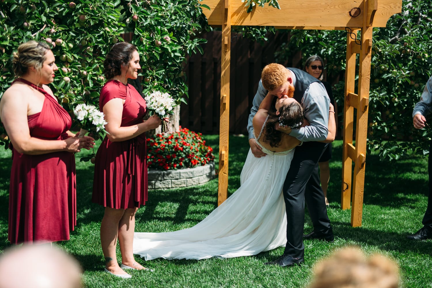 Hannah and Max weddings story frame 10: A private backyard wedding in Kamloops, with family closeness, friend energy, weather and detail moments that keep the day alive..