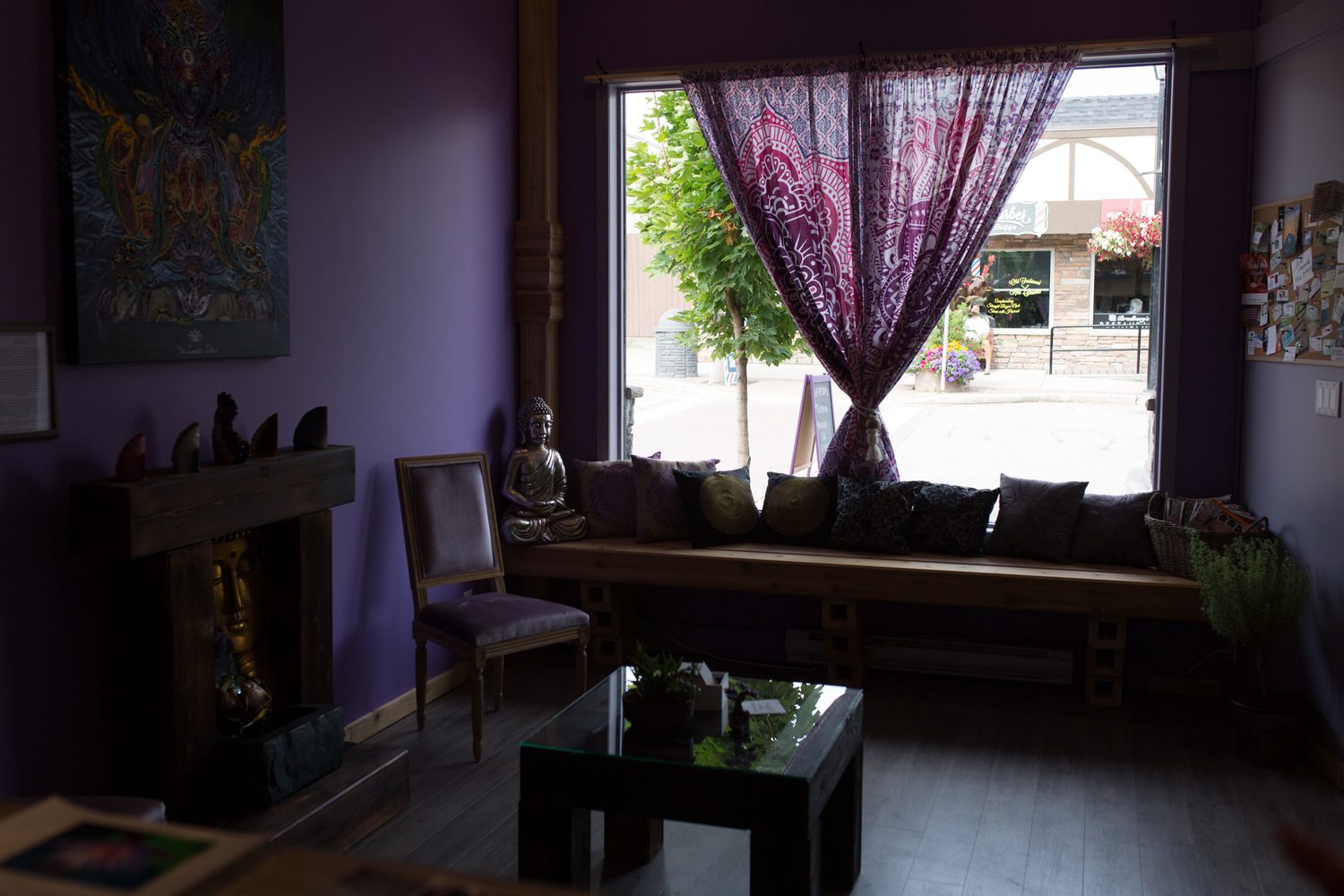Lavender Lotus corporate story frame 1: Wellness brand photography for Lavender Lotus in Salmon Arm, BC, with interiors, product details, owner portraits, staff portraits and treatment-room atmosphere for a local wellness business..