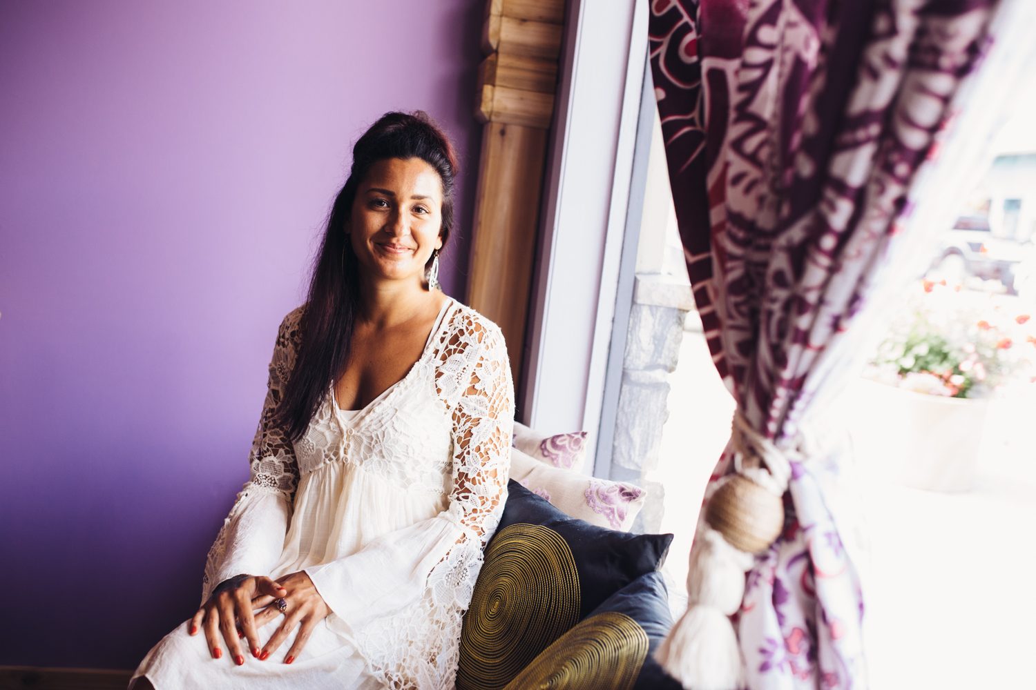 Lavender Lotus corporate story frame 11: Wellness brand photography for Lavender Lotus in Salmon Arm, BC, with interiors, product details, owner portraits, staff portraits and treatment-room atmosphere for a local wellness business..