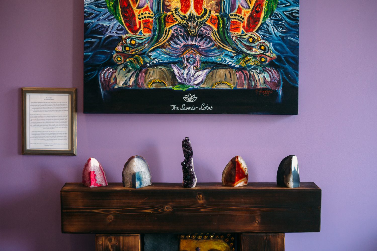 Lavender Lotus corporate story frame 19: Wellness brand photography for Lavender Lotus in Salmon Arm, BC, with interiors, product details, owner portraits, staff portraits and treatment-room atmosphere for a local wellness business..