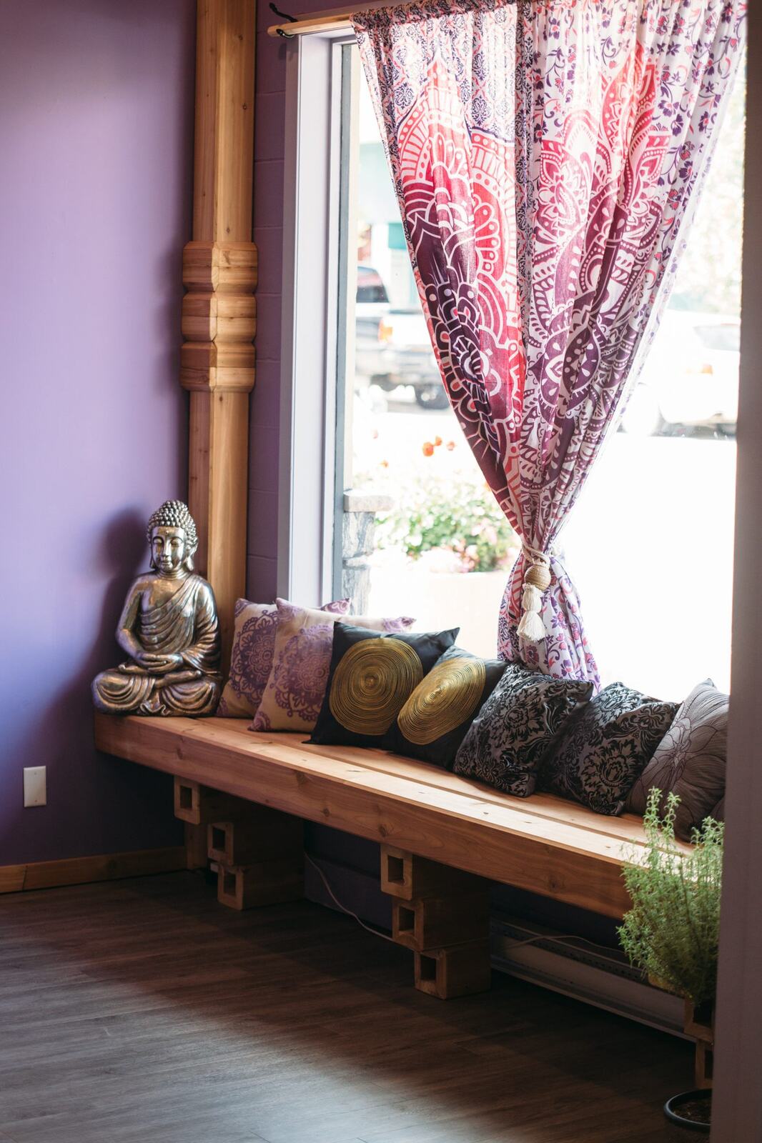 Lavender Lotus corporate story frame 23: Wellness brand photography for Lavender Lotus in Salmon Arm, BC, with interiors, product details, owner portraits, staff portraits and treatment-room atmosphere for a local wellness business..