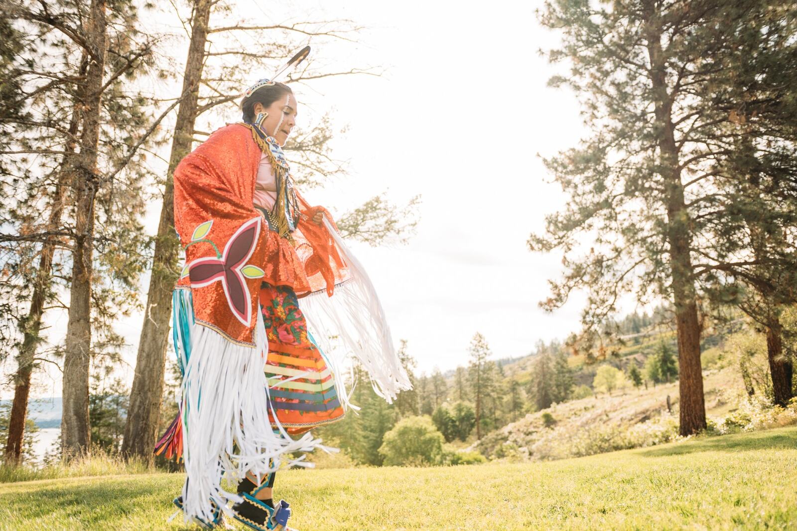 Pala-Neekiki Powwow documentary / travel story frame 10: A documentary/event story with colour, movement, regalia and gathering, held with a quieter image-led tone..