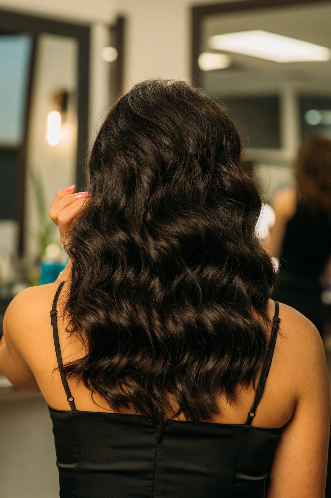 Sass Hair and Diva Den corporate story frame 21: Special-event, prom and grad beauty portraits for Sass Hair and Diva Den in Kelowna, with finished hair, makeup, salon atmosphere and polished vendor images..