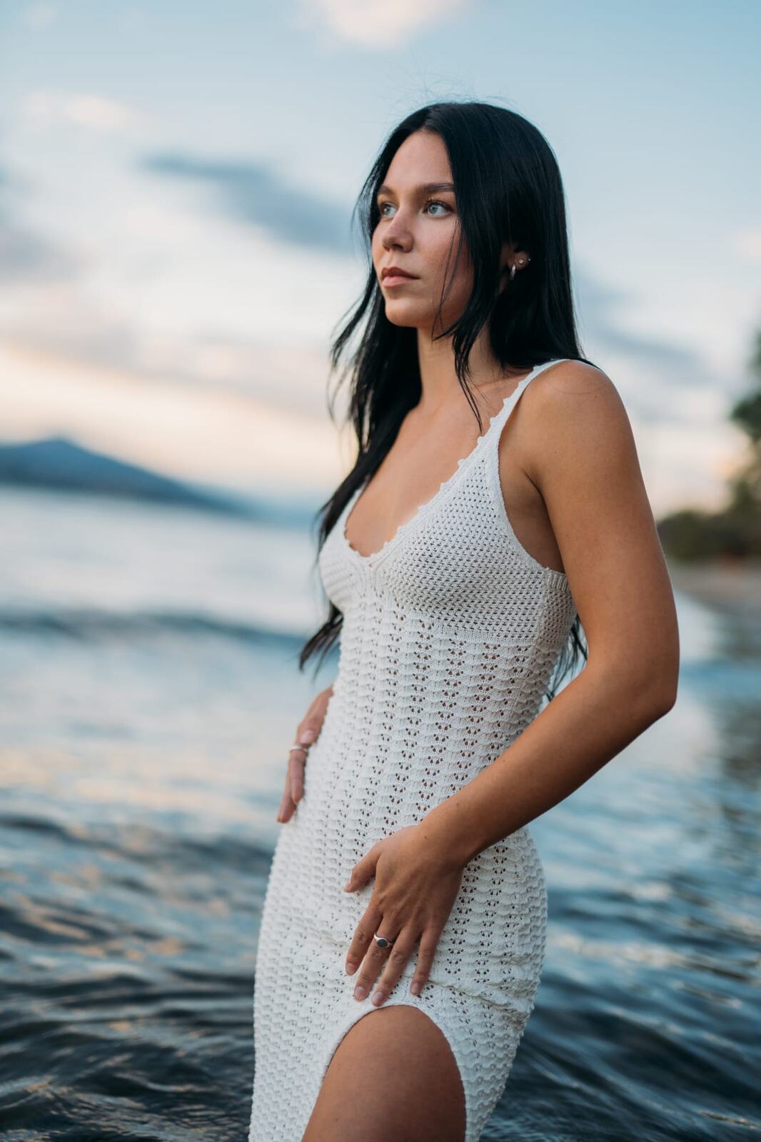 Shaylin at Bertram portraits story frame 12: A large Bertram session with water, green shade, outfit changes and Okanagan location detail that gives the story a clear place.