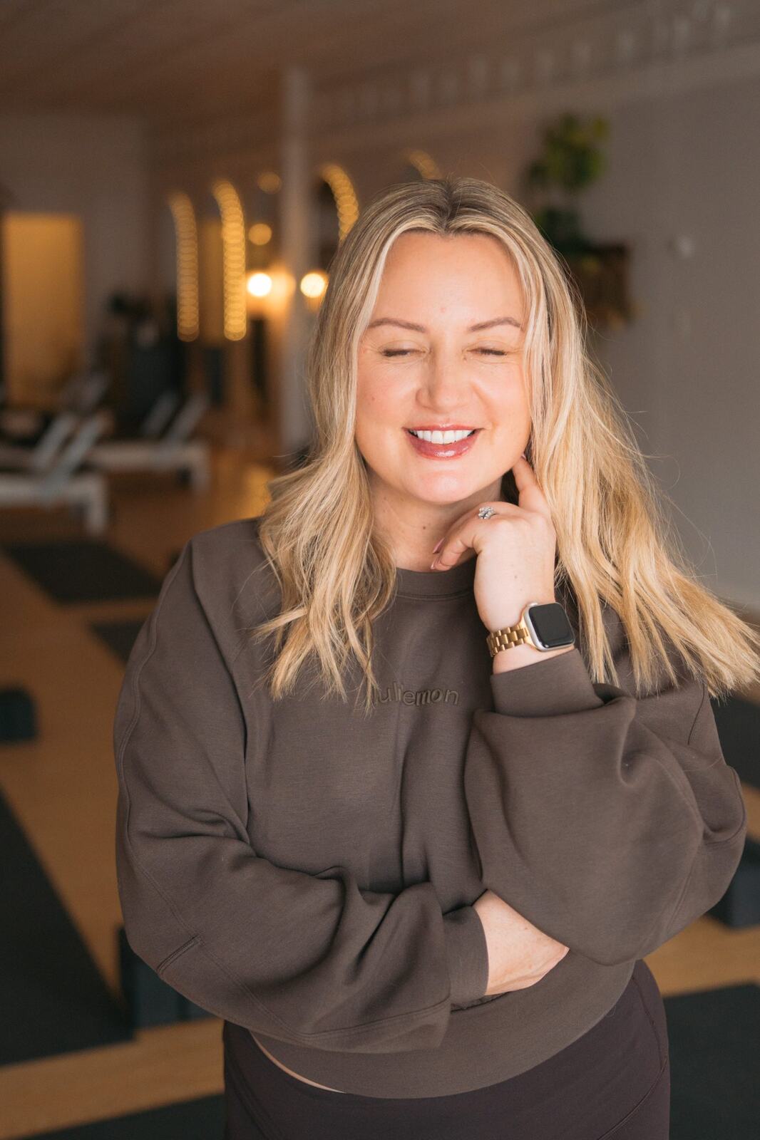 Summer Soul corporate story frame 13: Warm business portraits for Summer Soul in Peterborough, Ontario, with approachable headshots for a Pilates, yoga and community brand..
