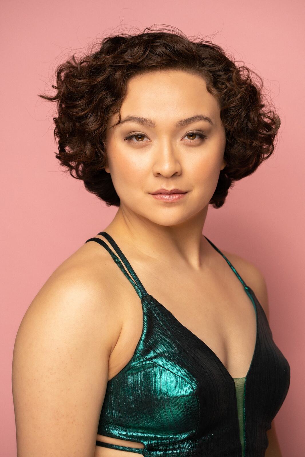 The Barbershoppe / Diva Den Bridal Formals corporate story frame 5: Collaborative bridal-formal brand photography for The Barbershoppe and Diva Den Day Spa, with hair, makeup, formal looks, studio portraits and campaign-ready beauty imagery..