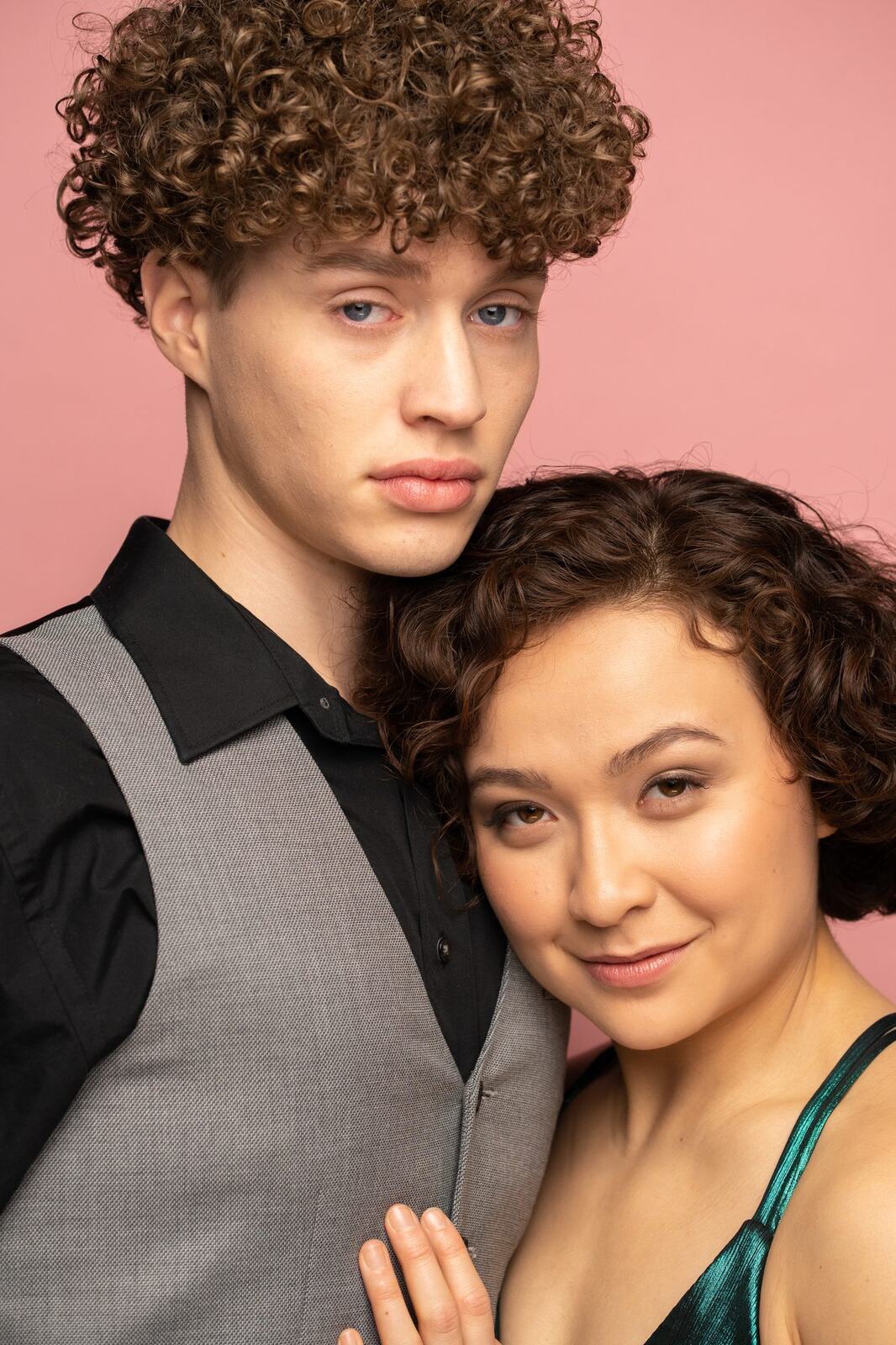 The Barbershoppe / Diva Den Bridal Formals corporate story frame 7: Collaborative bridal-formal brand photography for The Barbershoppe and Diva Den Day Spa, with hair, makeup, formal looks, studio portraits and campaign-ready beauty imagery..