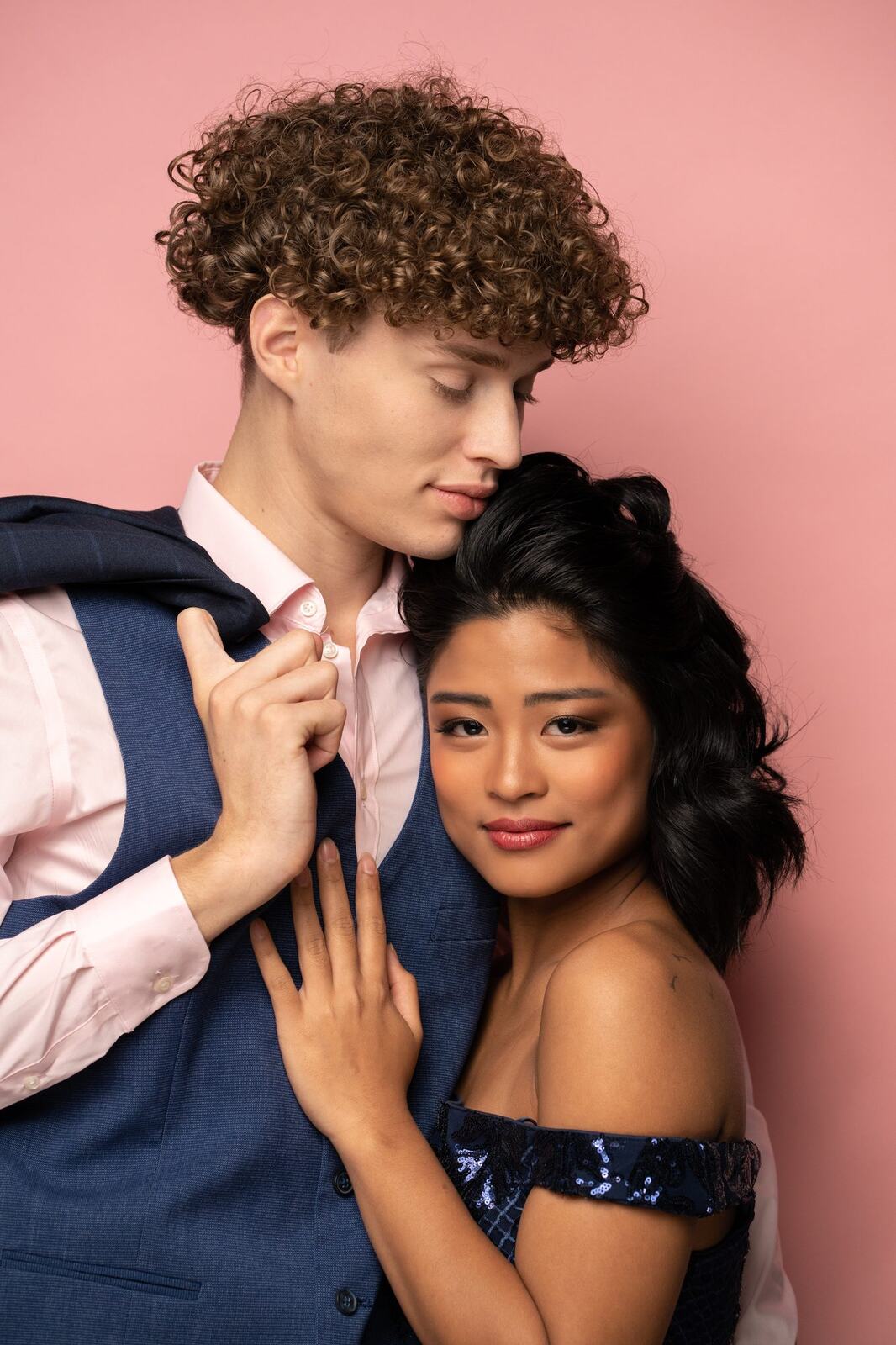 The Barbershoppe / Diva Den Bridal Formals corporate story frame 28: Collaborative bridal-formal brand photography for The Barbershoppe and Diva Den Day Spa, with hair, makeup, formal looks, studio portraits and campaign-ready beauty imagery..