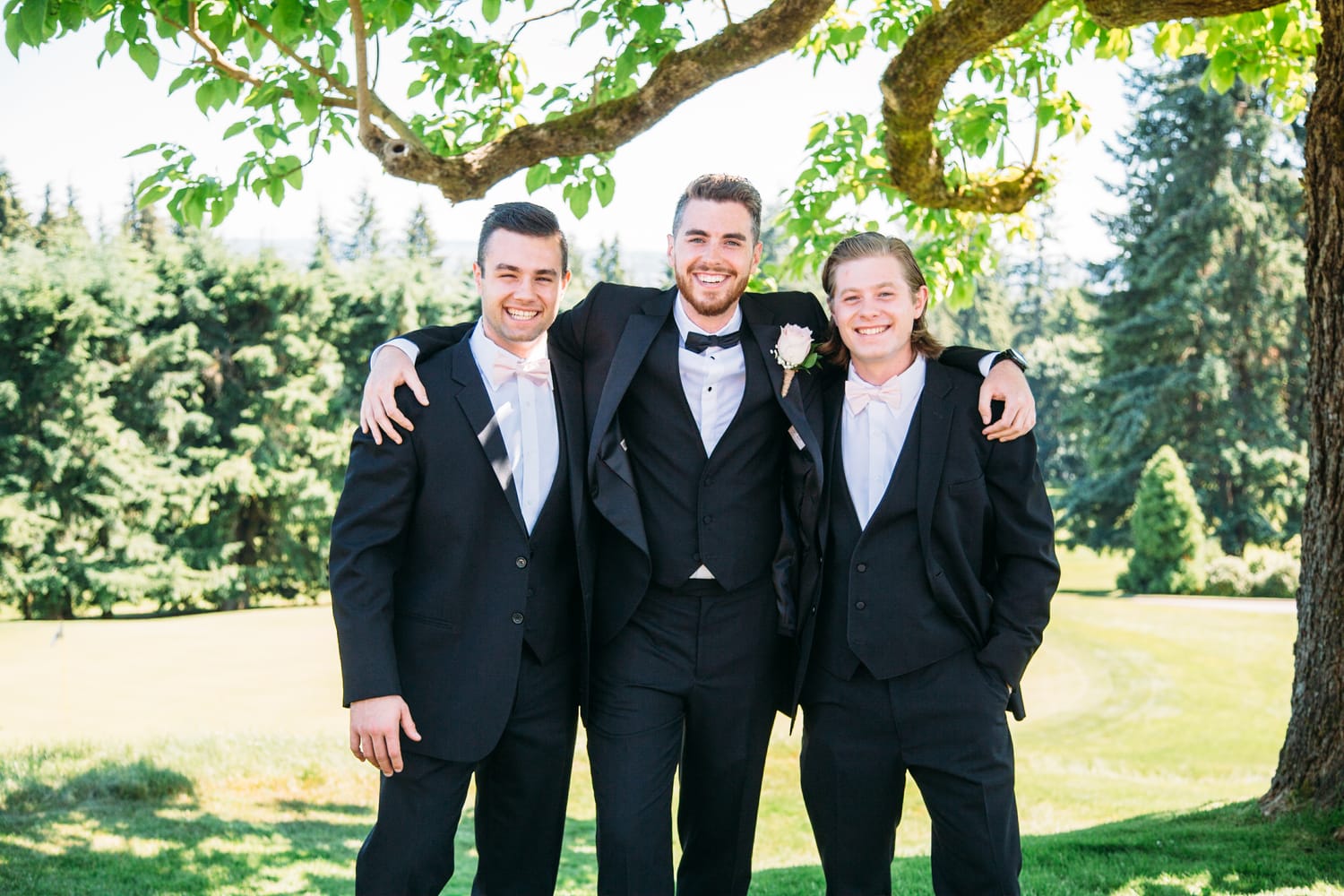 Vesta and Chris weddings story frame 3: A West Vancouver wedding at Capilano Golf and Country Club, with Iranian and Scottish family details, formal club atmosphere, dresses and kilts..